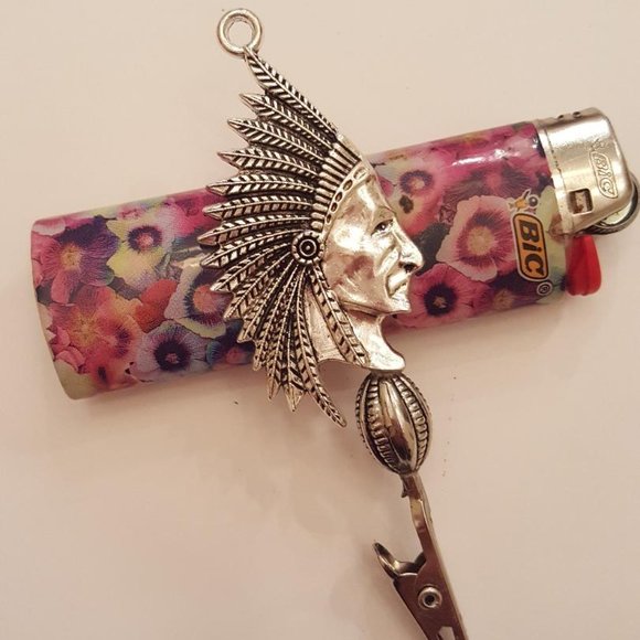 New! Steampunk "Indian Chief" Roach Clip - Picture 13 of 13